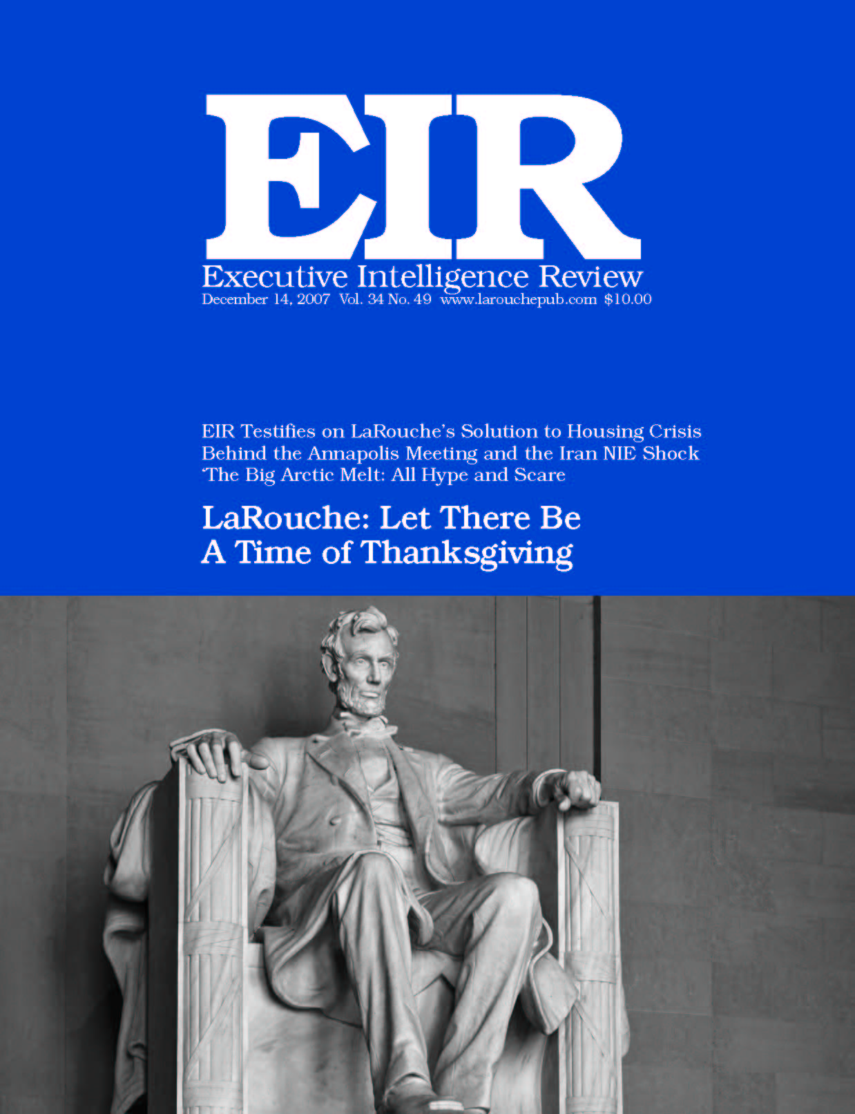 Current EIR Cover...Click to view the entire issue as a PDF file. (Subscription required)